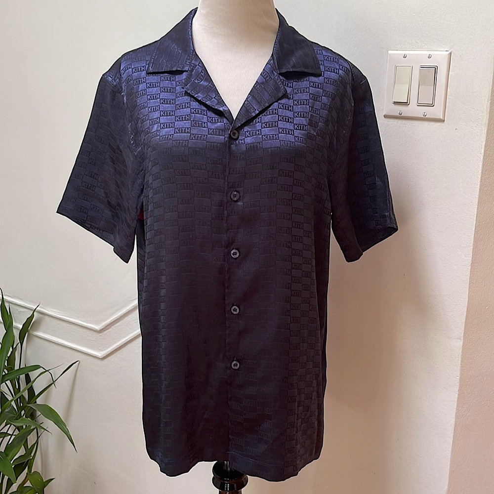 Kith Tommy Hilfiger satin print shirt